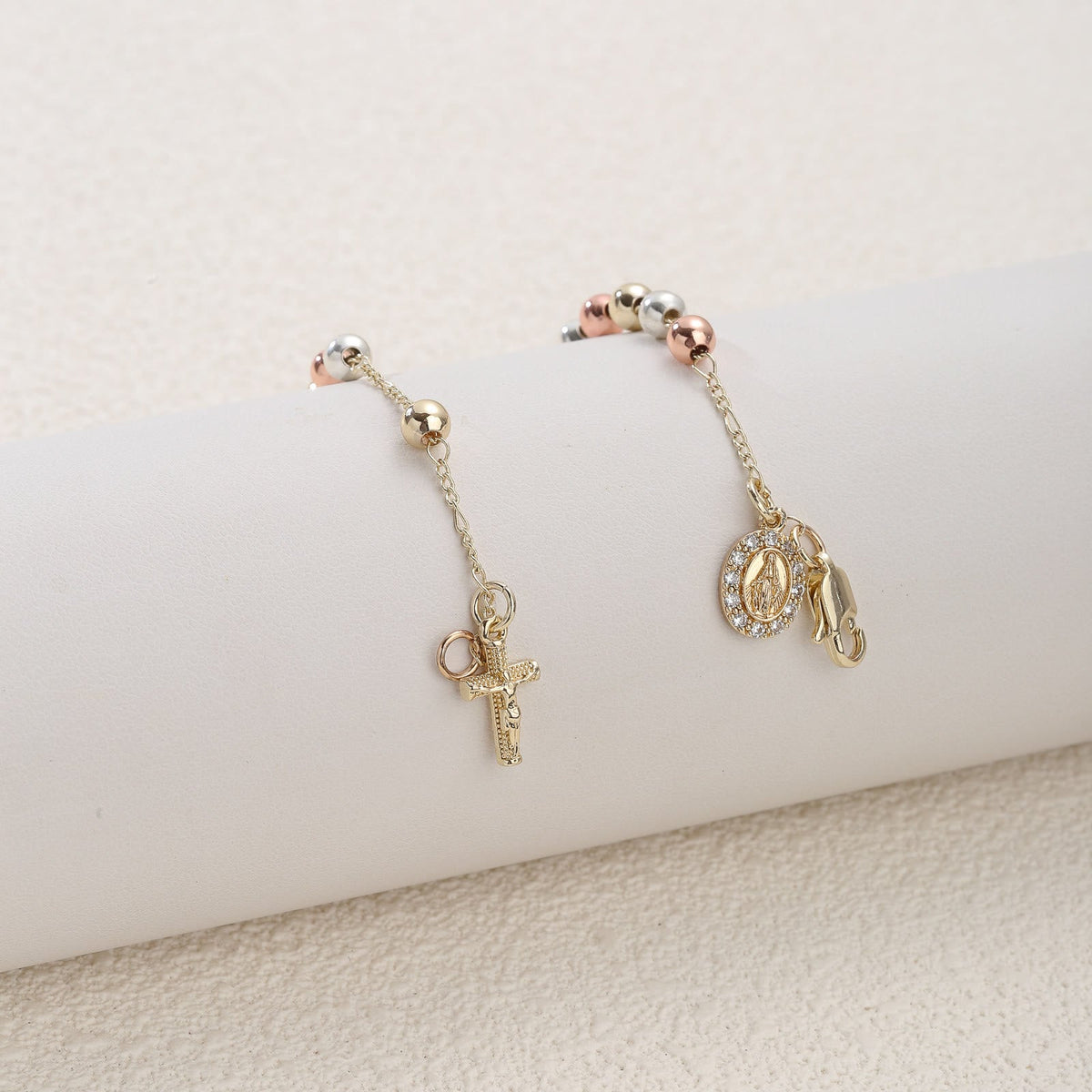 rucifix Bracelet with Our Lady & St. Benedict Medal: Emblem of Divine Solace