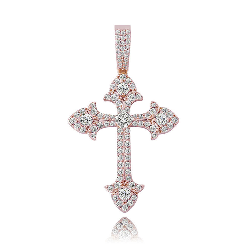 Sparkling Pavé‑Set Cross Pendant Necklace: Token Of Noble Divine Shelter