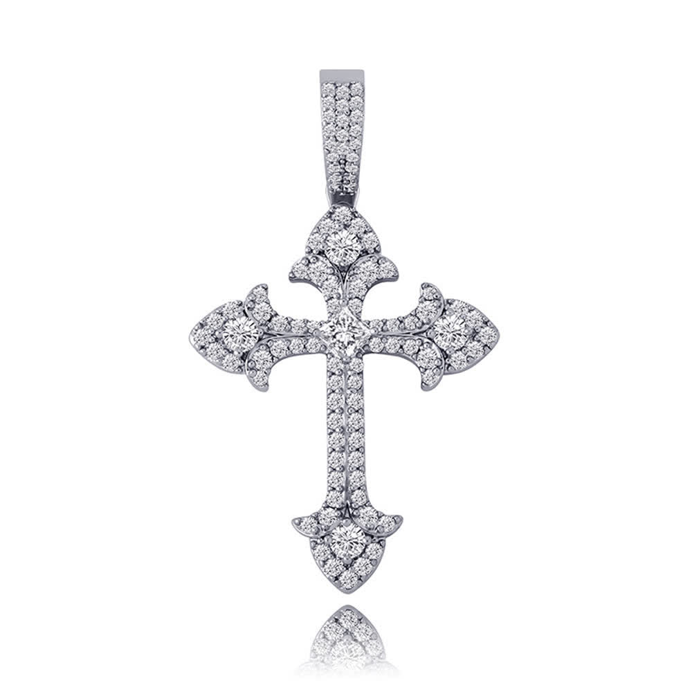 Sparkling Pavé‑Set Cross Pendant Necklace: Token Of Noble Divine Shelter