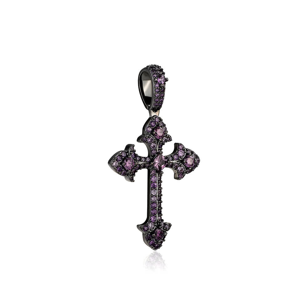 Sparkling Pavé‑Set Cross Pendant Necklace: Token Of Noble Divine Shelter