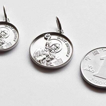 High‑Relief St. Benedict Portrait Medal Necklace: Sign Of Divine Fortification