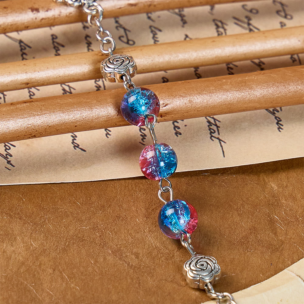 Ornate Filigree Our Lady Rosary: Emblem Of Gentle Maternal Blessing