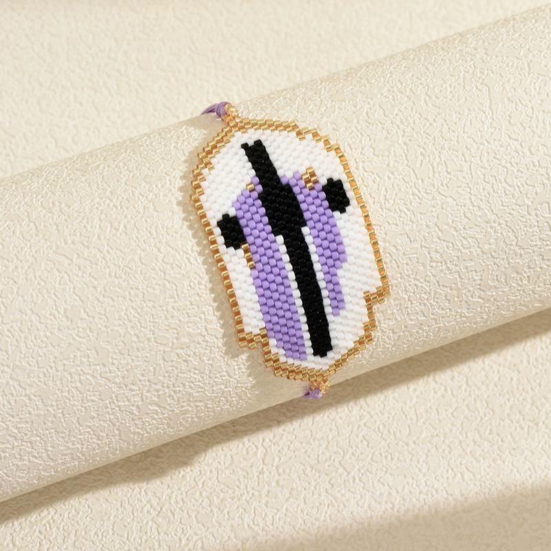 Multi-Style Holy Portrait Seed Bead Bracelet: Sign Of Tender Timeless Sacred Joy
