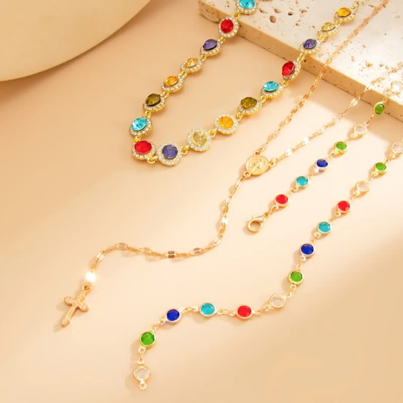 Elegant Y-Shape Cross Layered Necklace: Symbol Of Calm Abiding Peace