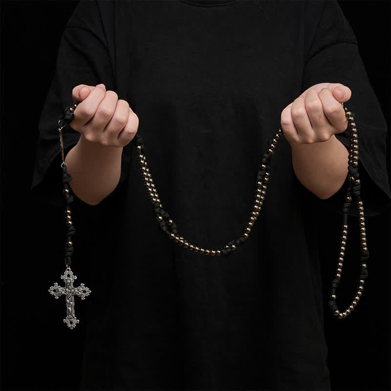 Rugged Plastic Beads Paracord 15-Decade Rosary: Carry Our Lady's Grace Wherever You Go