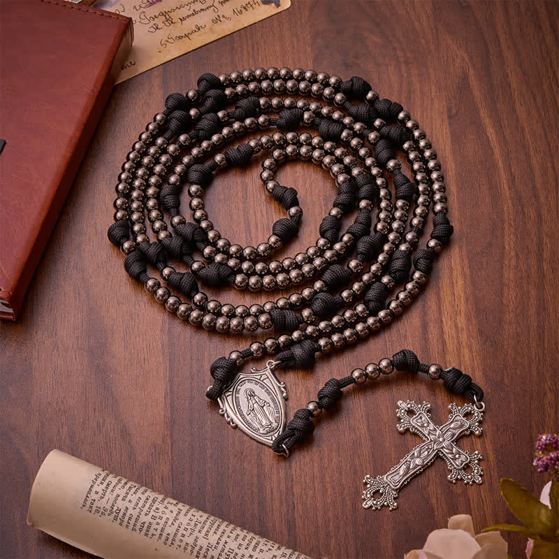 Rugged Plastic Beads Paracord 15-Decade Rosary: Carry Our Lady's Grace Wherever You Go
