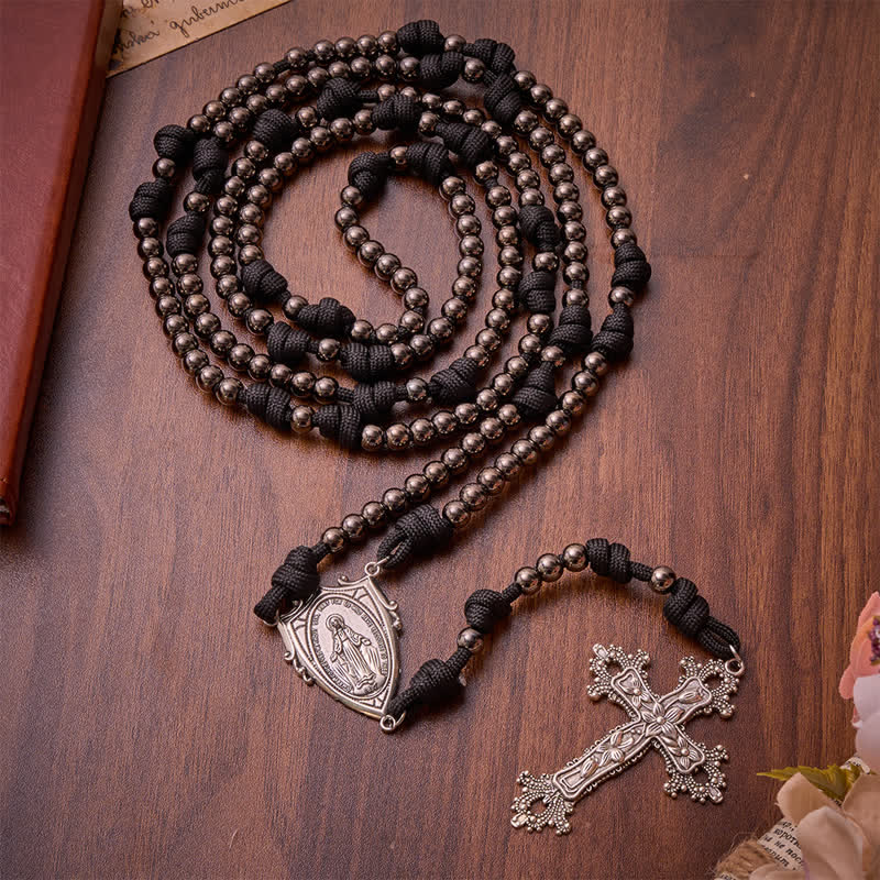 Rugged Plastic Beads Paracord 15-Decade Rosary: Carry Our Lady's Grace Wherever You Go