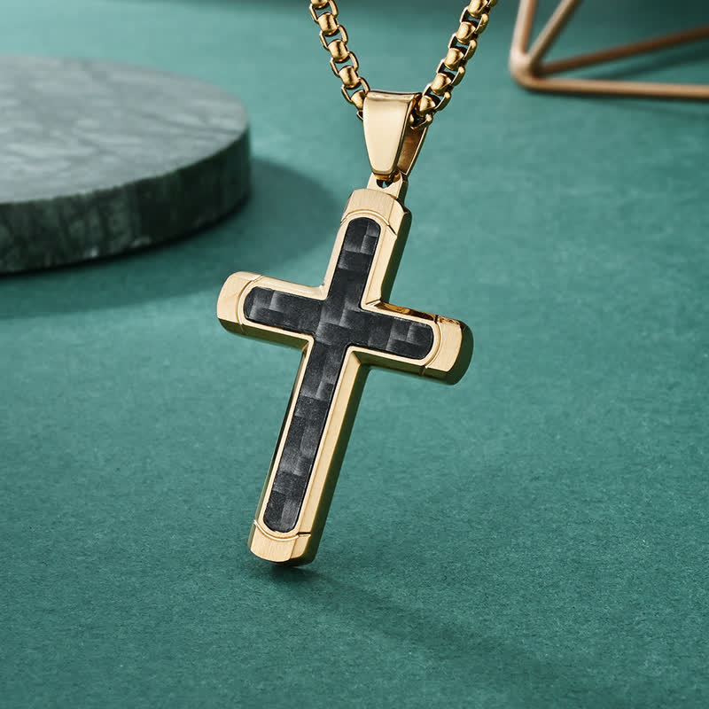 Minimalist Polished Cross Chain Necklace: Token of Peaceful Divine Comfort