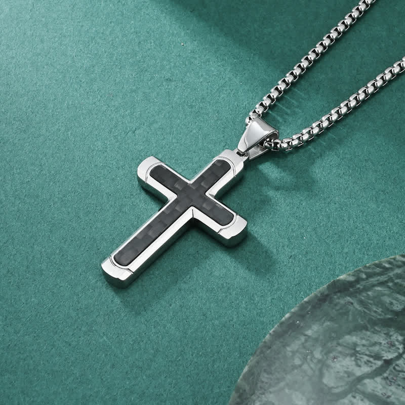 Minimalist Polished Cross Chain Necklace: Token of Peaceful Divine Comfort