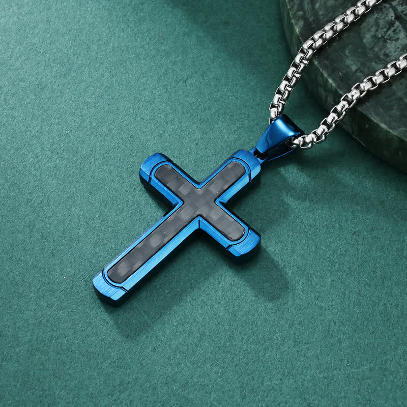 Minimalist Polished Cross Chain Necklace: Token of Peaceful Divine Comfort