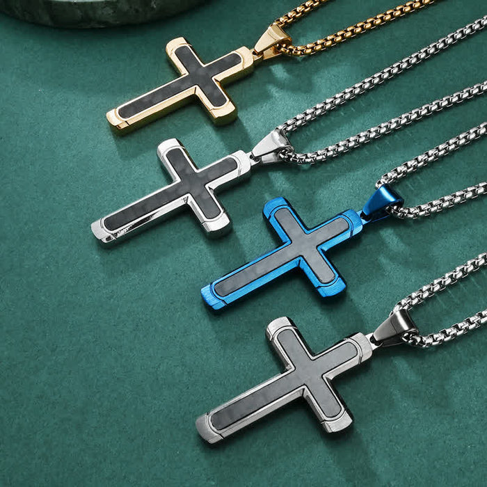 Minimalist Polished Cross Chain Necklace: Token of Peaceful Divine Comfort