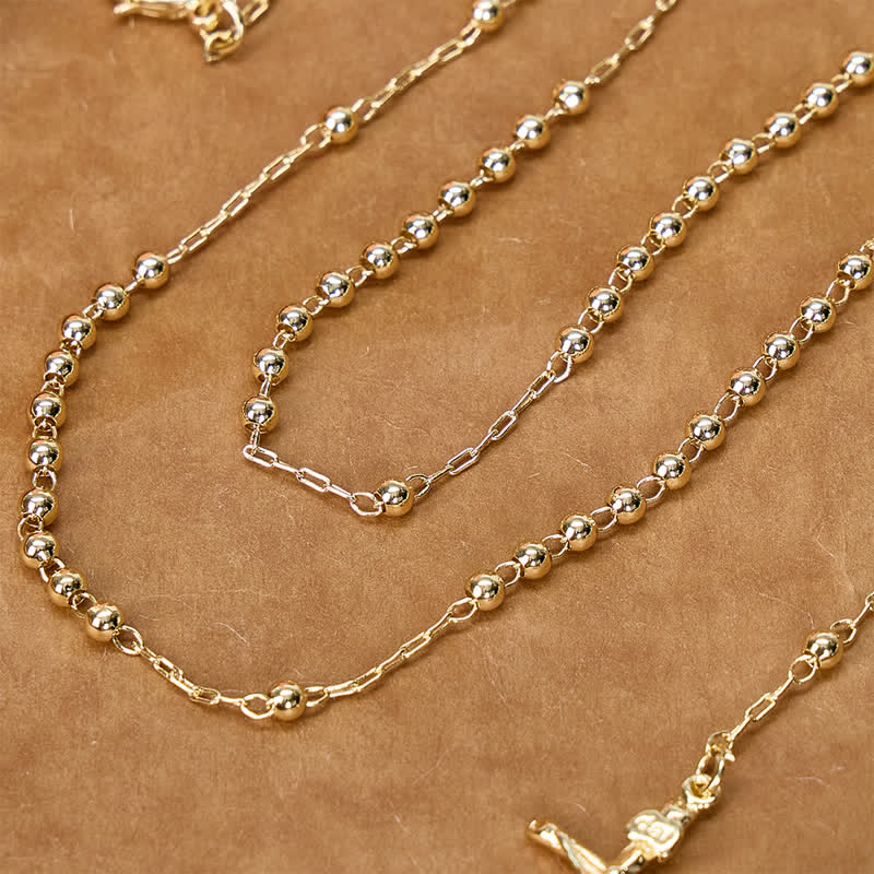 Mini Metal Bead Rosary with Our Lady Medal & Crucifix: Badge of Heavenly Care