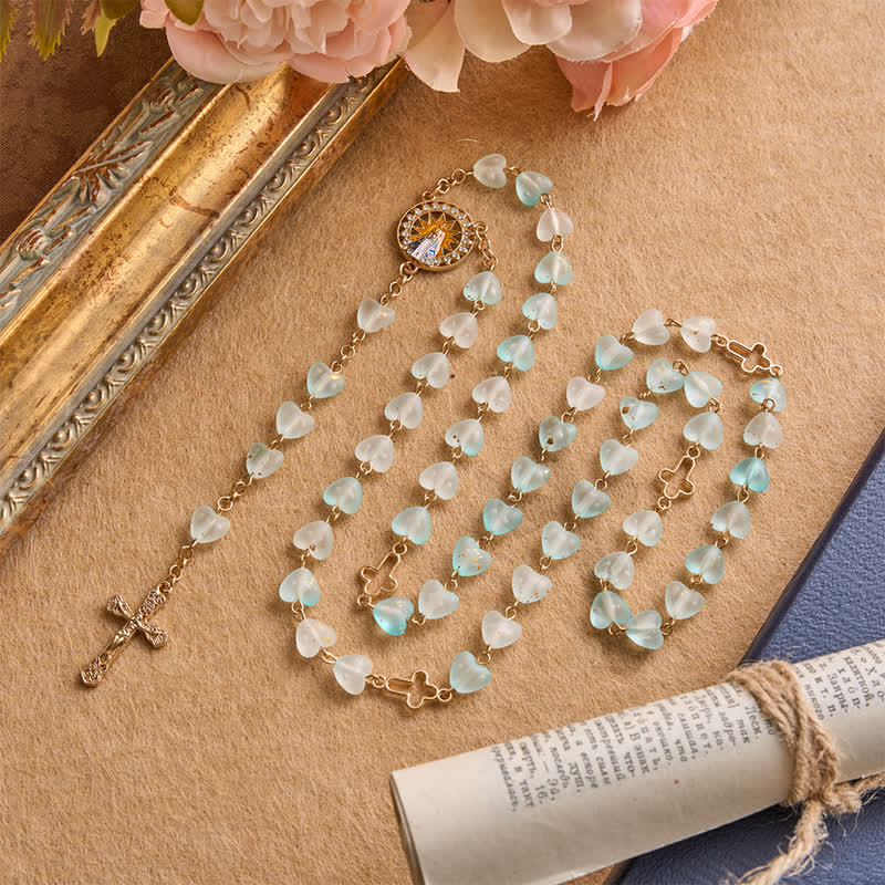 Starburst Our Lady of Luján Heart Rosary: Token of Enduring Grace