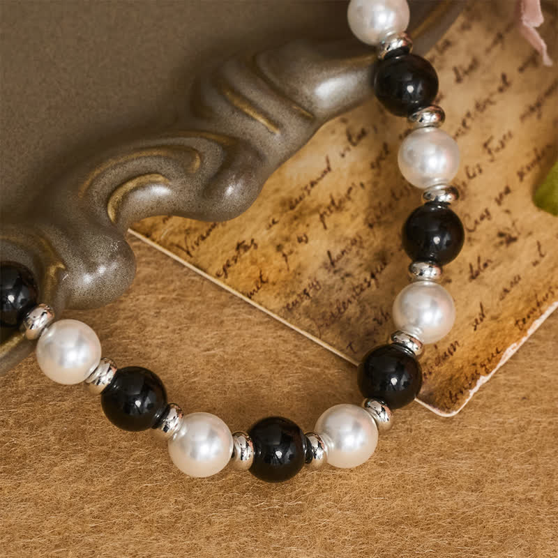 Polished Sparkle Cross Pearl Necklace: Sign Of Steady Celestial Guidance