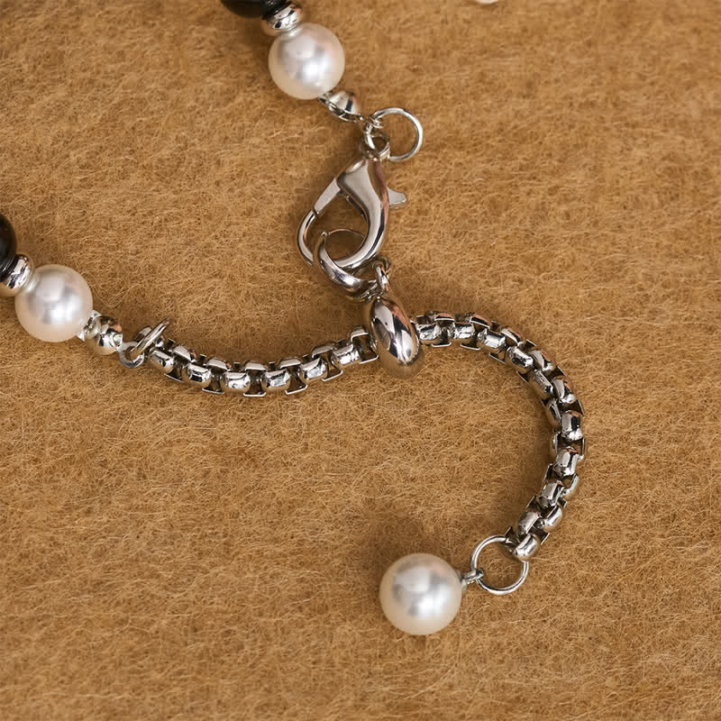 Polished Sparkle Cross Pearl Necklace: Sign Of Steady Celestial Guidance
