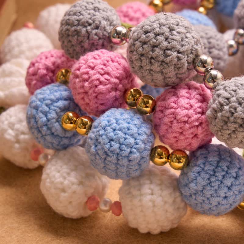Crocheted Rosary With Our Lady & Holy Spirit: Emblem of Gentle Heavenly Tenderness
