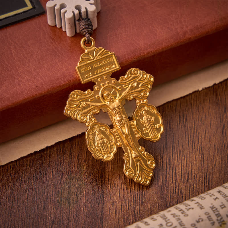 Snowflake Wooden Bead Rosary with Holy Spirit Heart Medal: Emblem of Pure Heavenly Serenity