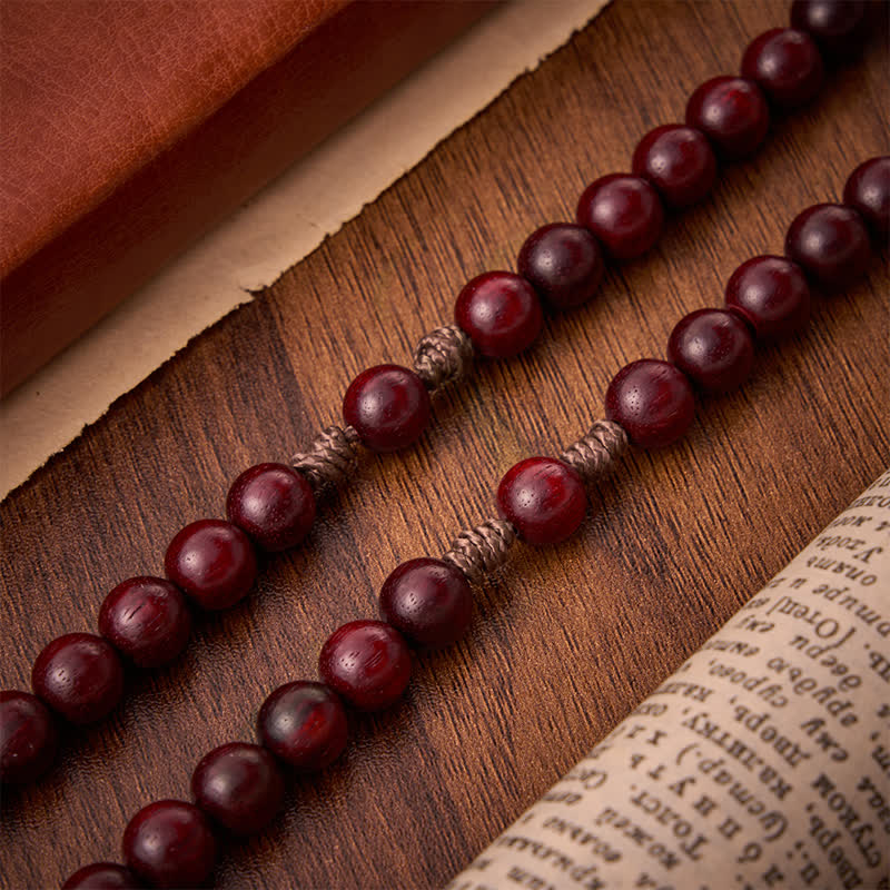 Natural Timber Prayer Rosary & Madonna and Child Motif: Token of Abiding Divine Warmth