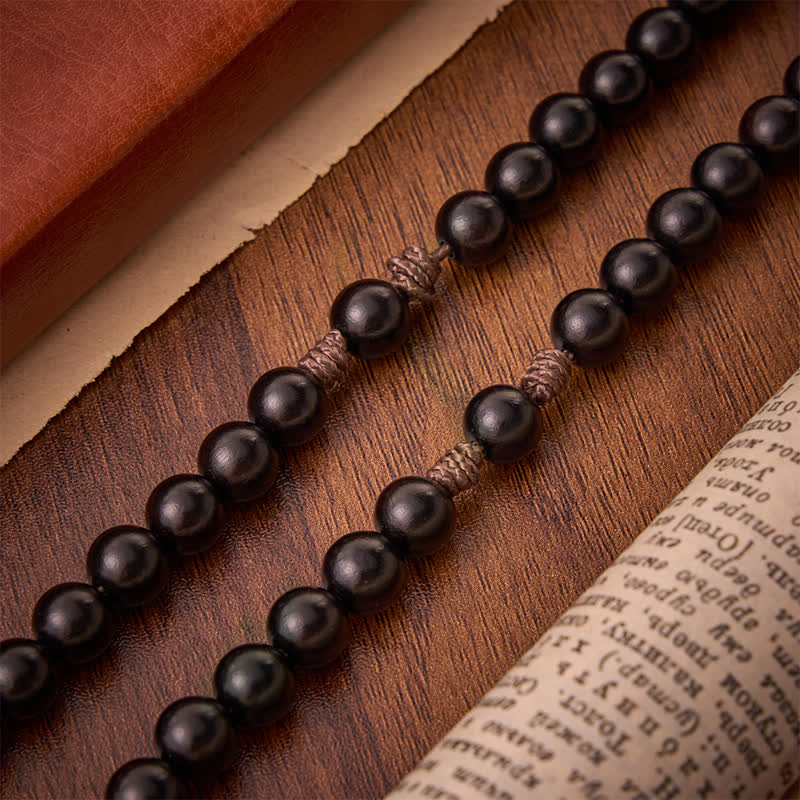 Natural Timber Prayer Rosary & Madonna and Child Motif: Token of Abiding Divine Warmth