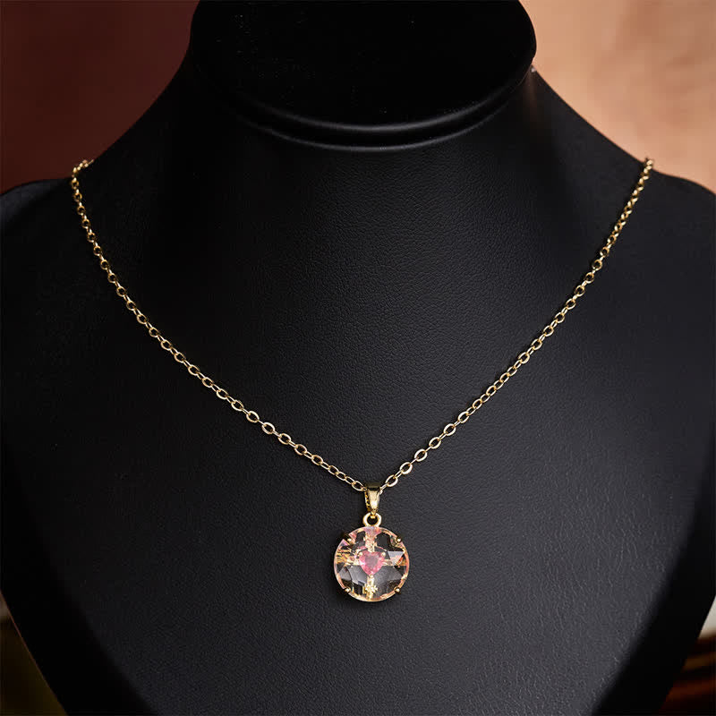 Sparkling Cased Sacred Heart Pendant: Beacon of Timeless Devotional Love