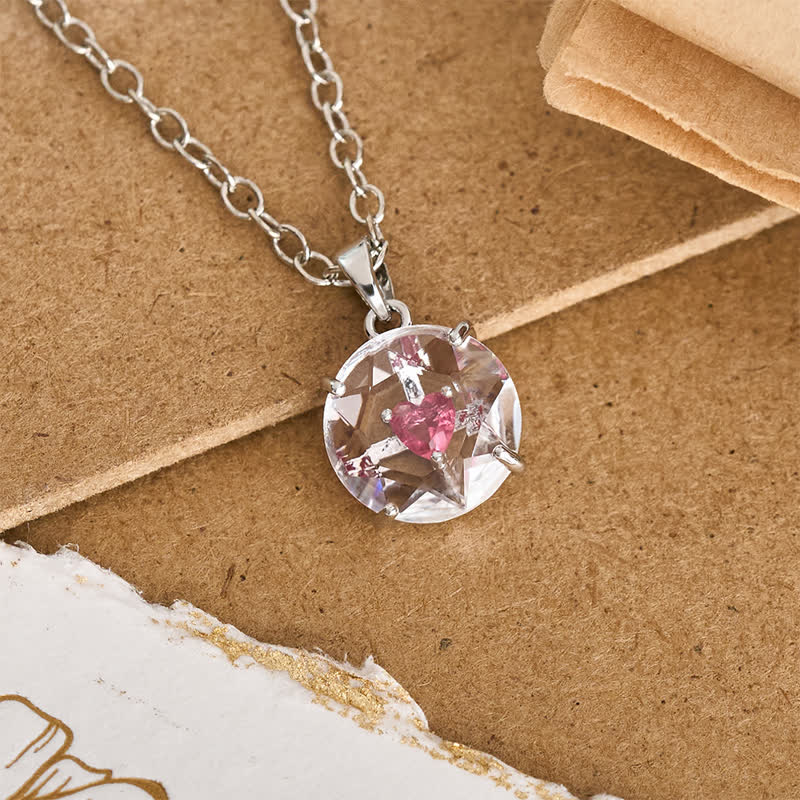 Sparkling Cased Sacred Heart Pendant: Beacon of Timeless Devotional Love