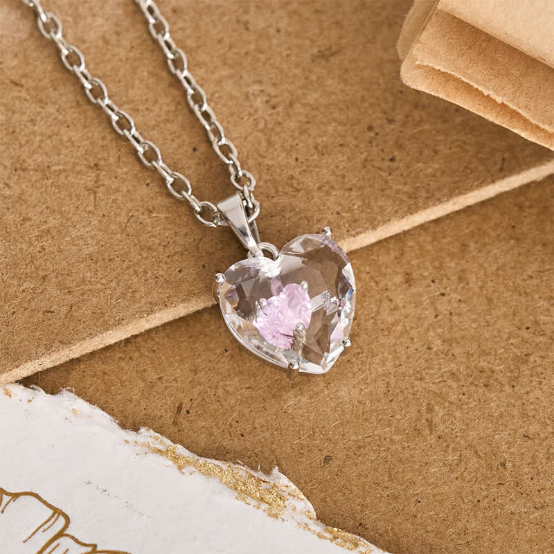 Sparkling Cased Sacred Heart Pendant: Beacon of Timeless Devotional Love