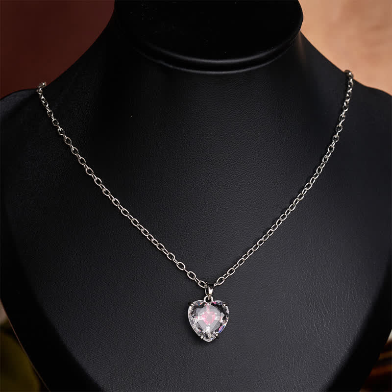 Sparkling Cased Sacred Heart Pendant: Beacon of Timeless Devotional Love