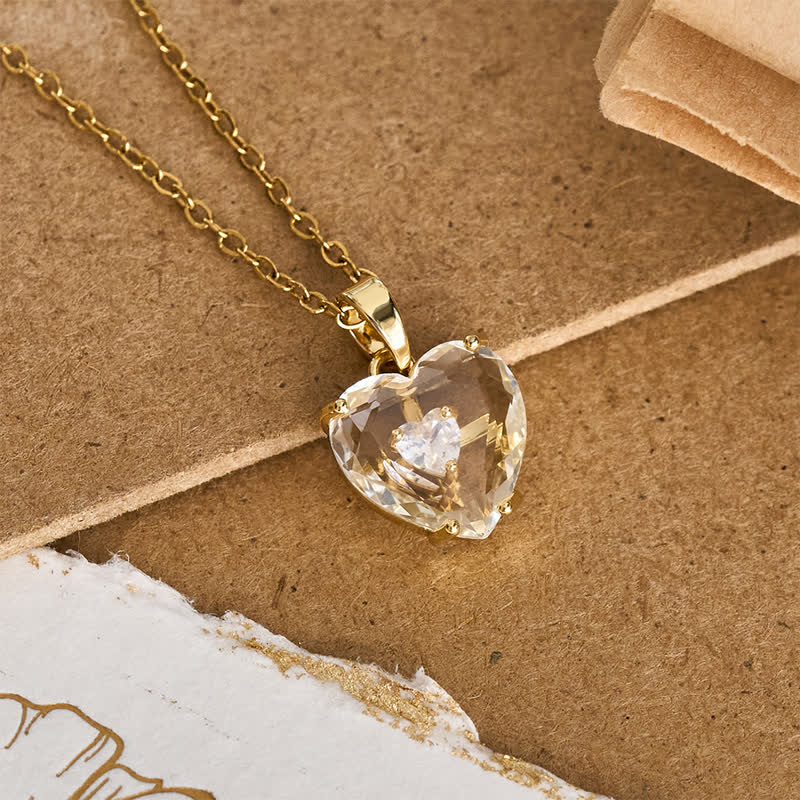 Sparkling Cased Sacred Heart Pendant: Beacon of Timeless Devotional Love