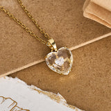 Heart Shape & White Zircon