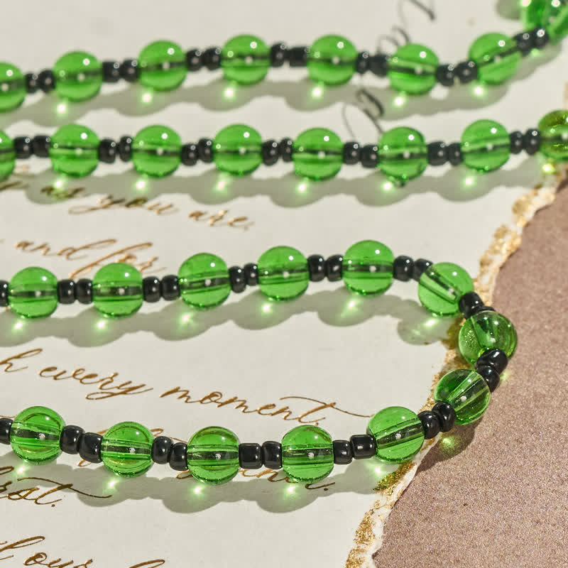 Sculpted Glass Jesus Portrait Beaded Necklace: Symbol of Quiet Sacred Blessing