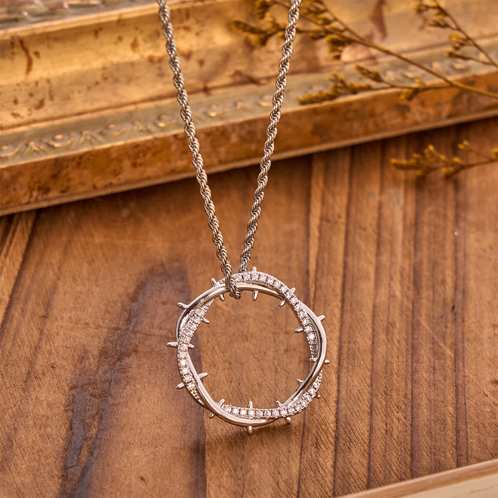 Crown of Thorns Zircon Necklace: A Symbol of Christ’s Redemptive Sacrifice
