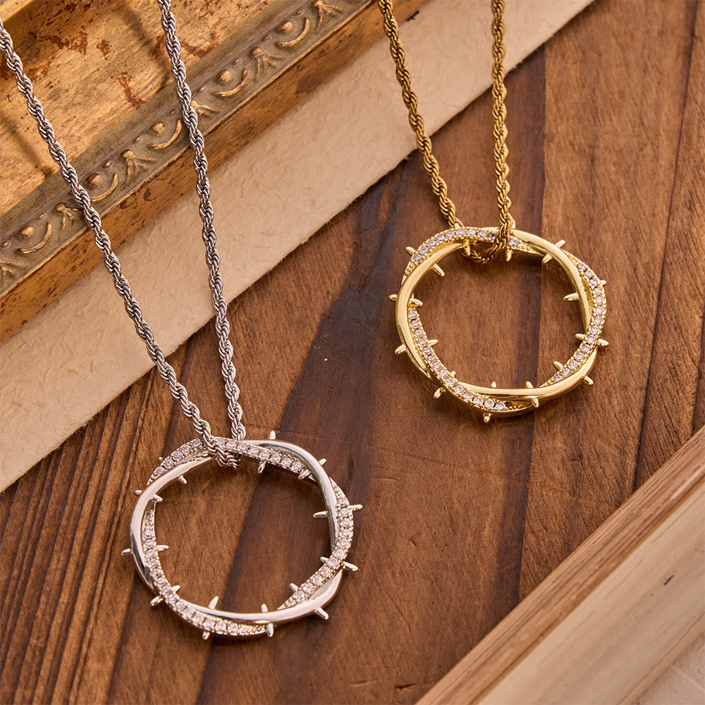Crown of Thorns Zircon Necklace: A Symbol of Christ’s Redemptive Sacrifice