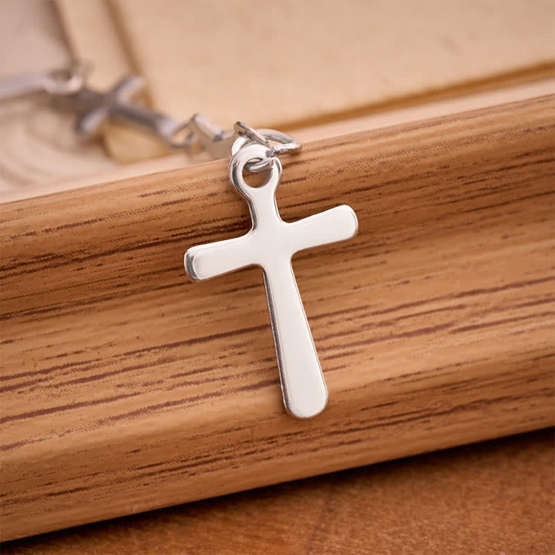 Our Lady Medal Cross Link Rosary: Token of Gentle Divine Comfort