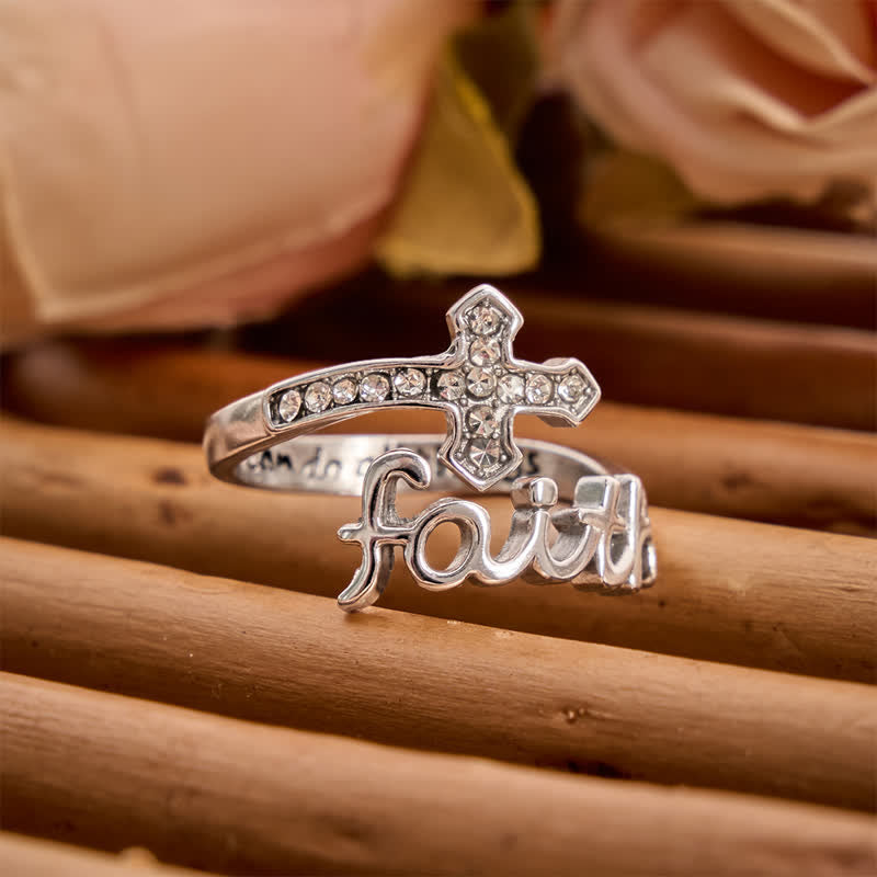 I Can Do All Things Engraved Faith Cross Ring: Token of Gentle Divine Strength