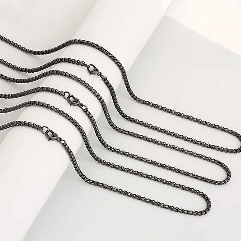 304 Stainless Steel Textured Crucifix Necklace: Sacred Mark of Abiding Grace