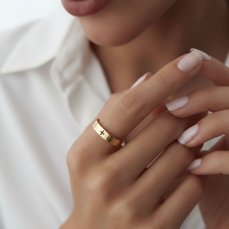 Classic Cross Ring
