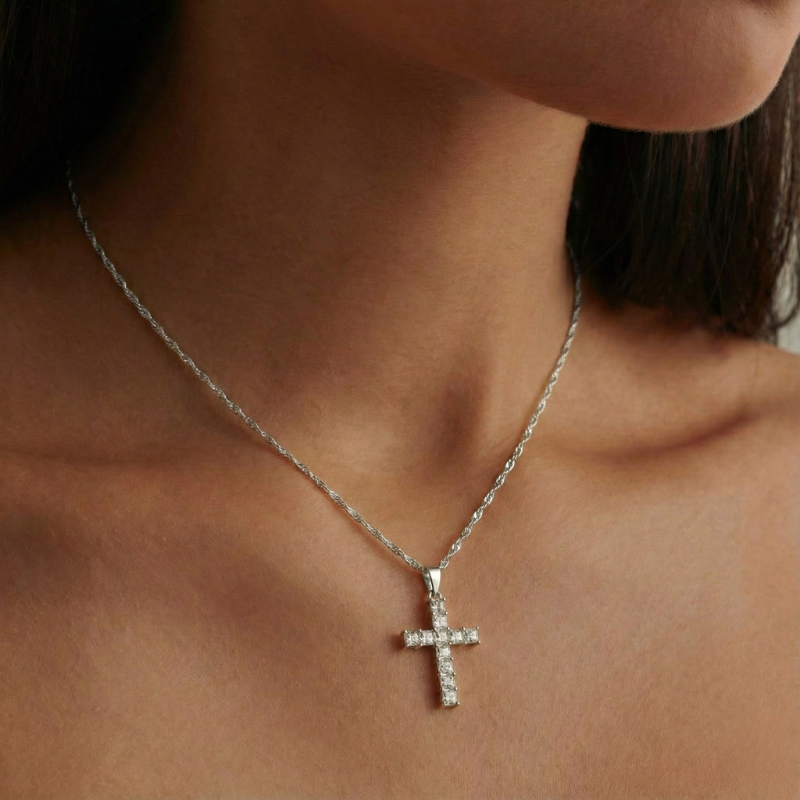 Prism Cross Necklace