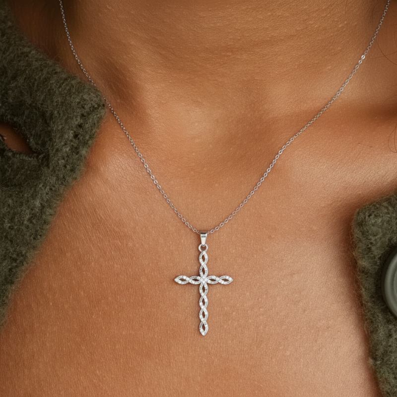 Twisted Cross Necklace