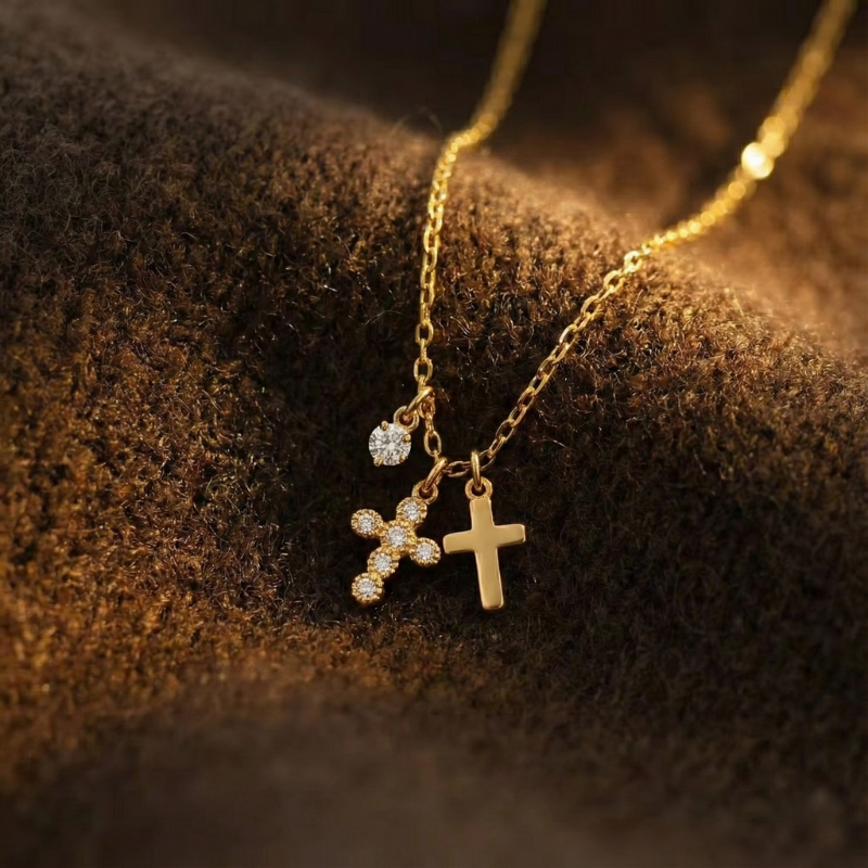 Charm Cross Necklace