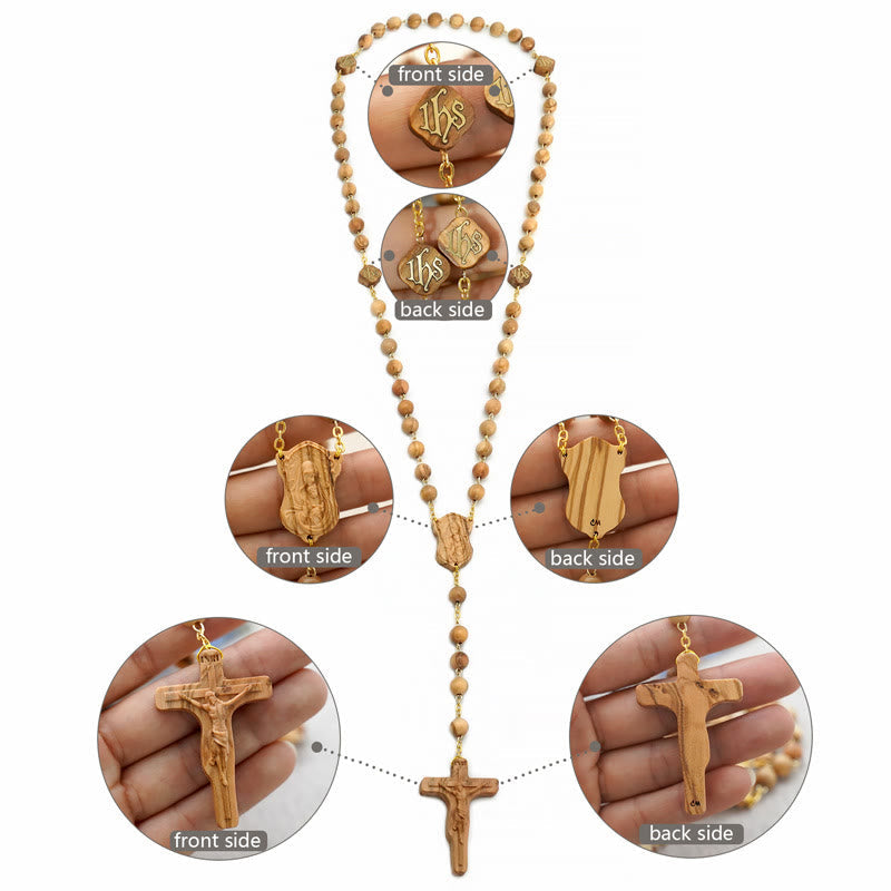 Quality Handmade Olive/Rosewood/Ebony Beads Prayer Rosary