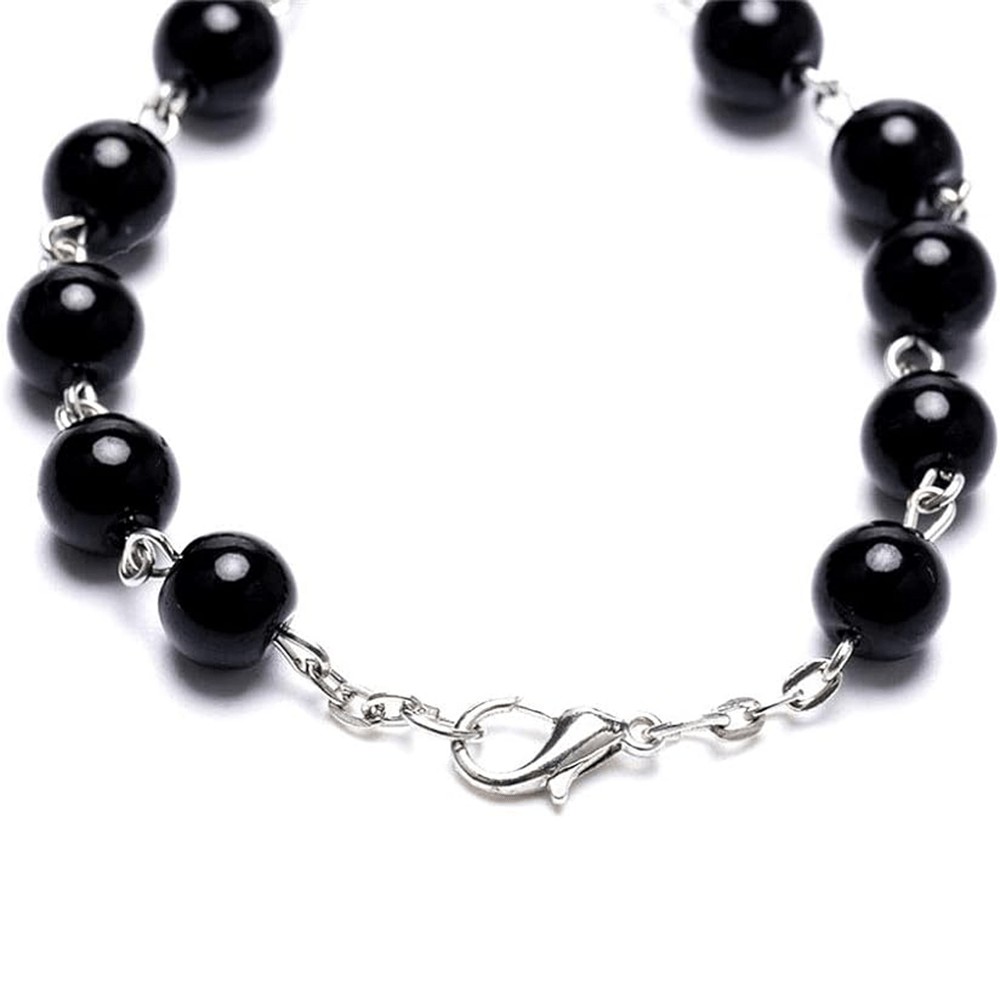 Handmade Beaded Cross Bracelet Pocket Rosary