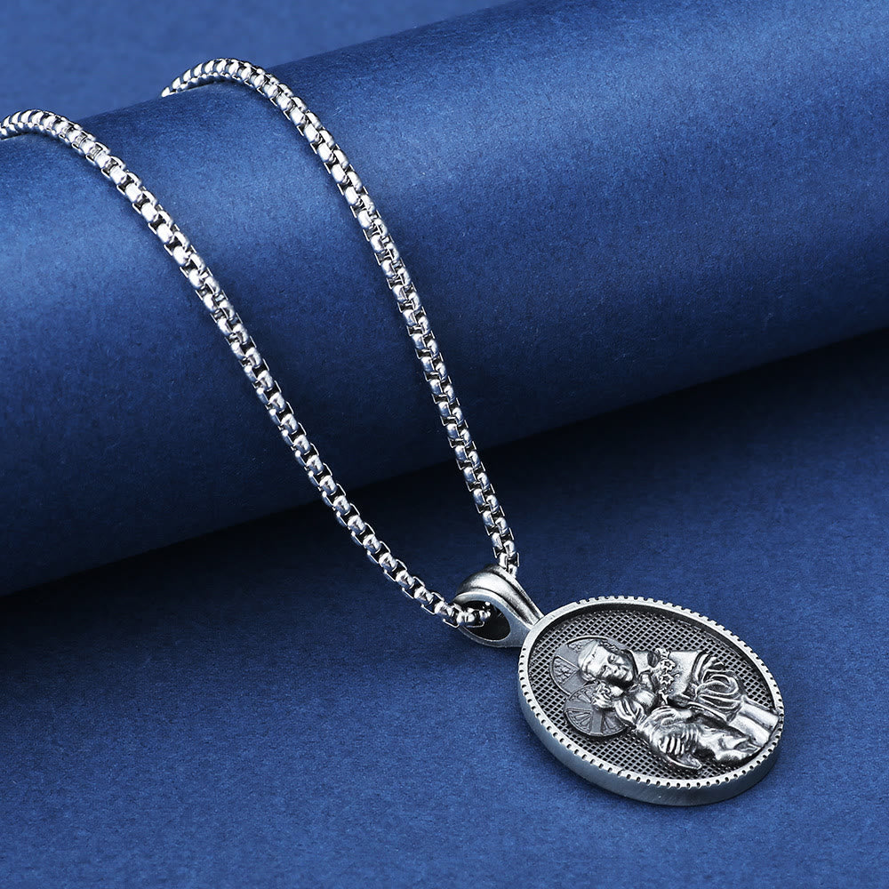 the St. Anthony and the Child Jesus Pendant Necklace