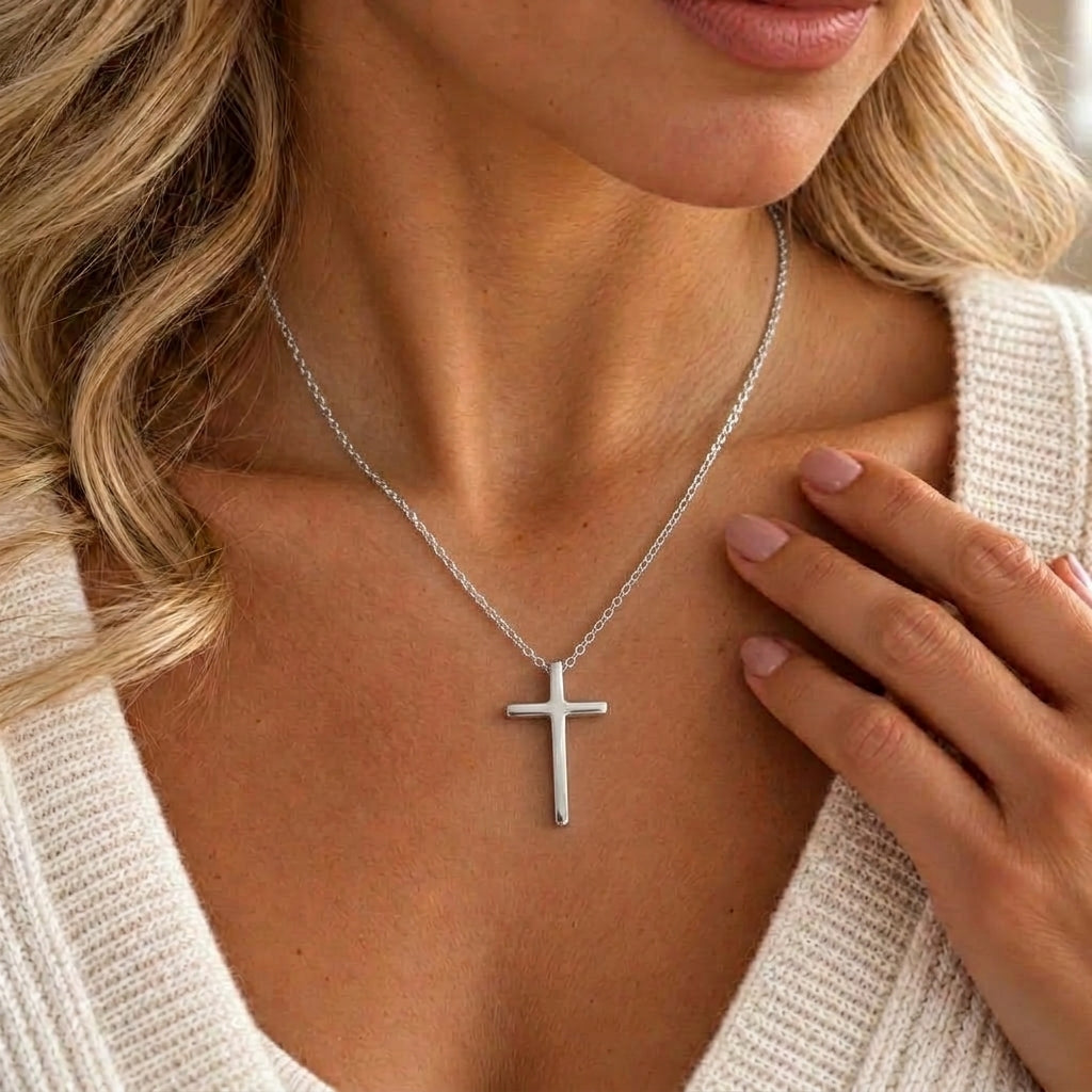 Titanium-Plated Stainless Steel Crucifix