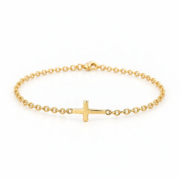 Sideways Cross Bracelet