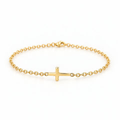 Sideways Cross Bracelet