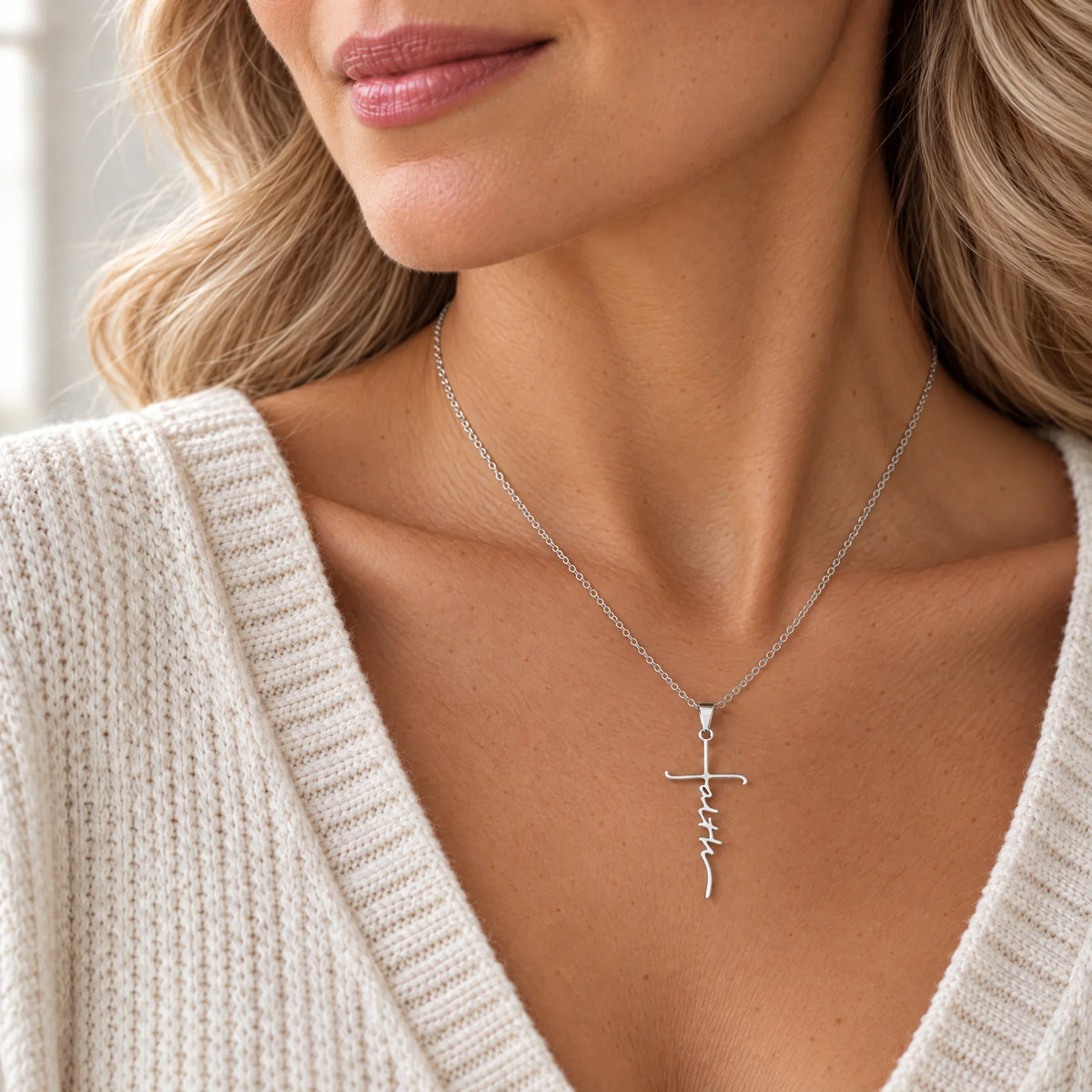 Faith Cross Necklace
