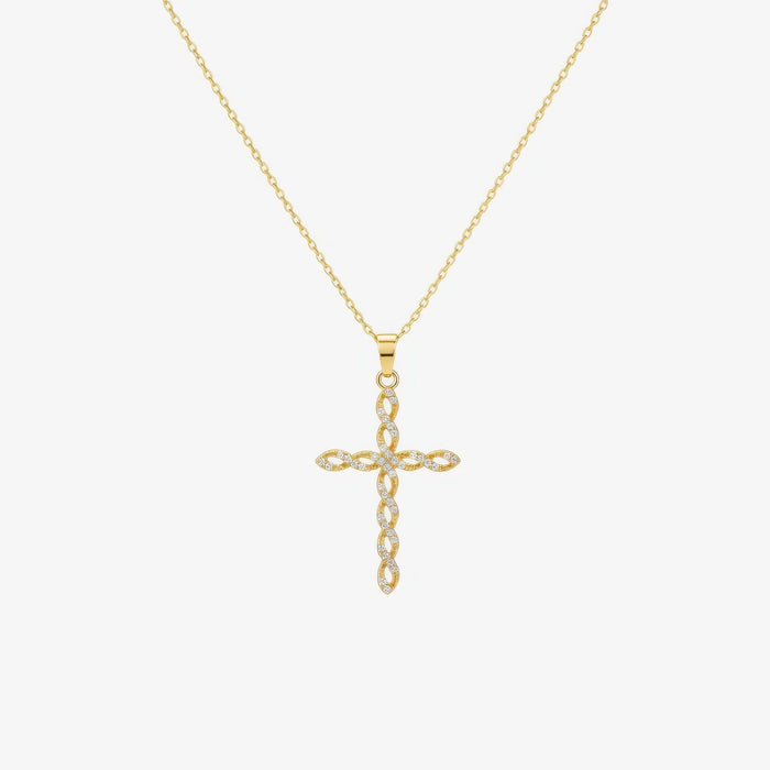 Twisted Cross Necklace