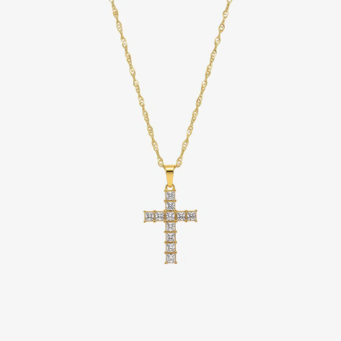 Prism Cross Necklace