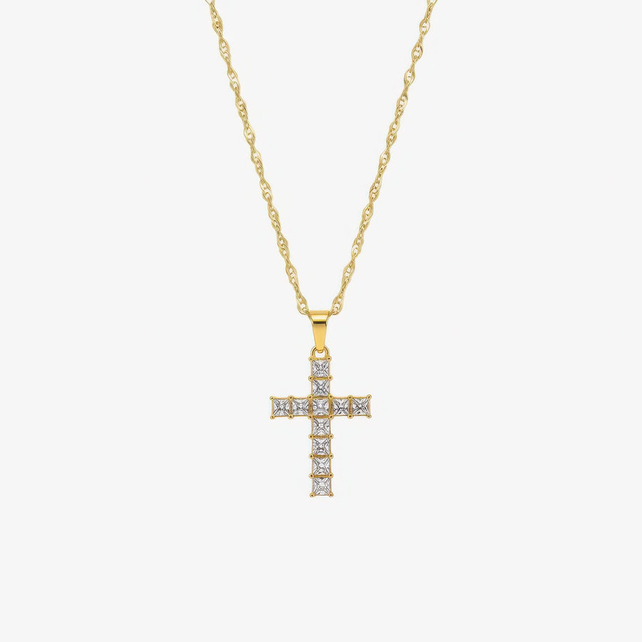 Prism Cross Necklace