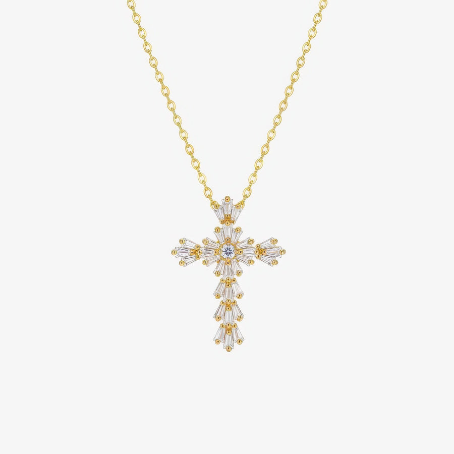 Radiant Cross Necklace